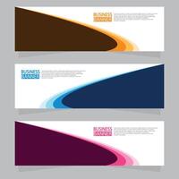 Vector abstract design web banner template. Web Design Elements - Header Design. Abstract geometric web banner template on grey background.