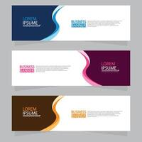 Vector abstract design web banner template. Web Design Elements - Header Design. Abstract geometric web banner template on grey background.