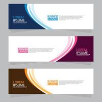 Vector abstract design web banner template. Web Design Elements - Header Design. Abstract geometric web banner template on grey background.