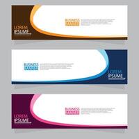 Vector abstract design web banner template. Web Design Elements - Header Design. Abstract geometric web banner template on grey background.