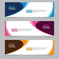 Vector abstract design web banner template. Web Design Elements - Header Design. Abstract geometric web banner template on grey background.