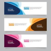 Vector abstract design web banner template. Web Design Elements - Header Design. Abstract geometric web banner template on grey background.