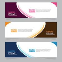 Vector abstract design web banner template. Web Design Elements - Header Design. Abstract geometric web banner template on grey background.