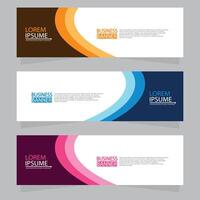 Vector abstract design web banner template. Web Design Elements - Header Design. Abstract geometric web banner template on grey background.