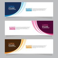 Vector abstract design web banner template. Web Design Elements - Header Design. Abstract geometric web banner template on grey background.