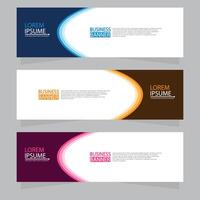 Vector abstract design web banner template. Web Design Elements - Header Design. Abstract geometric web banner template on grey background.