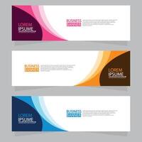 Vector abstract design web banner template. Web Design Elements - Header Design. Abstract geometric web banner template on grey background.