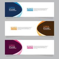 Vector abstract design web banner template. Web Design Elements - Header Design. Abstract geometric web banner template on grey background.