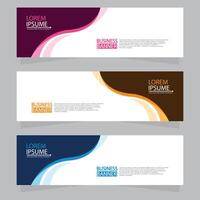 Vector abstract design web banner template. Web Design Elements - Header Design. Abstract geometric web banner template on grey background.