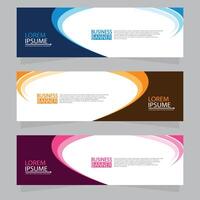 Vector abstract design web banner template. Web Design Elements - Header Design. Abstract geometric web banner template on grey background.