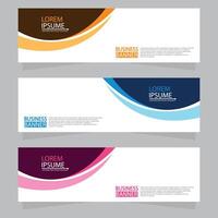 Vector abstract design web banner template. Web Design Elements - Header Design. Abstract geometric web banner template on grey background.