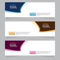 Vector abstract design web banner template. Web Design Elements - Header Design. Abstract geometric web banner template on grey background.