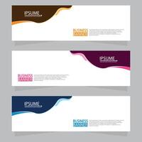 Vector abstract design web banner template. Web Design Elements - Header Design. Abstract geometric web banner template on grey background.