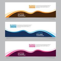 Vector abstract design web banner template. Web Design Elements - Header Design. Abstract geometric web banner template on grey background.