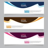 Vector abstract design web banner template. Web Design Elements - Header Design. Abstract geometric web banner template on grey background.