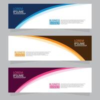 Vector abstract design web banner template. Web Design Elements - Header Design. Abstract geometric web banner template on grey background.