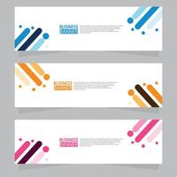 Vector abstract design web banner template. Web Design Elements - Header Design. Abstract geometric web banner template on grey background.