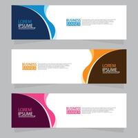 Vector abstract design web banner template. Web Design Elements - Header Design. Abstract geometric web banner template on grey background.