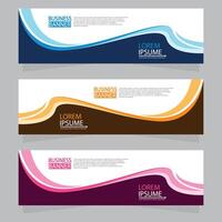 Vector abstract design web banner template. Web Design Elements - Header Design. Abstract geometric web banner template on grey background.