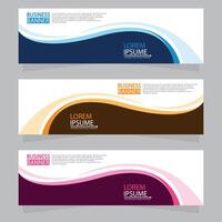 Vector abstract design web banner template. Web Design Elements - Header Design. Abstract geometric web banner template on grey background.