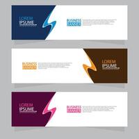 Vector abstract design web banner template. Web Design Elements - Header Design. Abstract geometric web banner template on grey background.