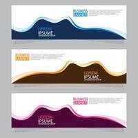 Vector abstract design web banner template. Web Design Elements - Header Design. Abstract geometric web banner template on grey background.