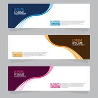 Vector abstract design web banner template. Web Design Elements - Header Design. Abstract geometric web banner template on grey background.