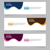 Vector abstract design web banner template. Web Design Elements - Header Design. Abstract geometric web banner template on grey background.