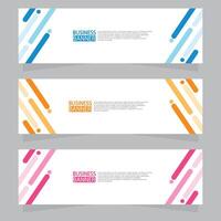 Vector abstract design web banner template. Web Design Elements - Header Design. Abstract geometric web banner template on grey background.