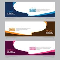 Vector abstract design web banner template. Web Design Elements - Header Design. Abstract geometric web banner template on grey background.