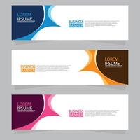 Vector abstract design web banner template. Web Design Elements - Header Design. Abstract geometric web banner template on grey background.