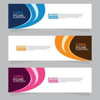 Vector abstract design web banner template. Web Design Elements - Header Design. Abstract geometric web banner template on grey background.