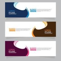 Vector abstract design web banner template. Web Design Elements - Header Design. Abstract geometric web banner template on grey background.