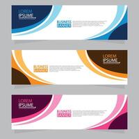 Vector abstract design web banner template. Web Design Elements - Header Design. Abstract geometric web banner template on grey background.