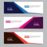 Vector abstract design web banner template. Web Design Elements - Header Design. Abstract geometric web banner template on grey background.