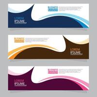 Vector abstract design web banner template. Web Design Elements - Header Design. Abstract geometric web banner template on grey background.