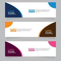 Vector abstract design web banner template. Web Design Elements - Header Design. Abstract geometric web banner template on grey background.