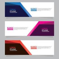 Vector abstract design web banner template. Web Design Elements - Header Design. Abstract geometric web banner template on grey background.