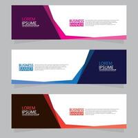 Vector abstract design web banner template. Web Design Elements - Header Design. Abstract geometric web banner template on grey background.