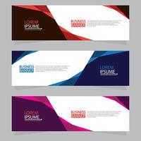 Vector abstract design web banner template. Web Design Elements - Header Design. Abstract geometric web banner template on grey background.