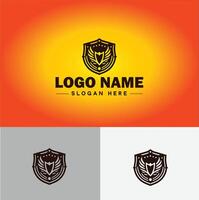 Shield logo vector art Protect shield security icon Company logo template