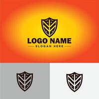 Shield logo vector art Protect shield security icon Company logo template