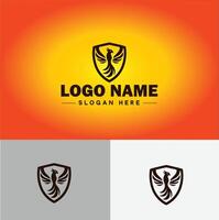 Shield logo vector art Protect shield security icon Company logo template