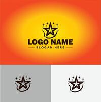 Star logo vector art icon graphics for business brand icon star logo template