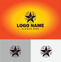 estrella logo vector Arte icono gráficos para negocio marca icono estrella logo modelo
