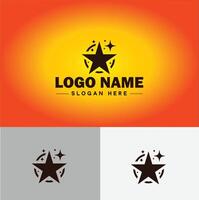 estrella logo vector Arte icono gráficos para negocio marca icono estrella logo modelo