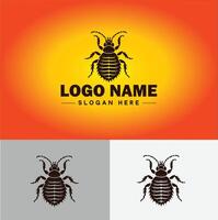 Bedbug logo vector art icon graphics for business brand icon bedbug logo template