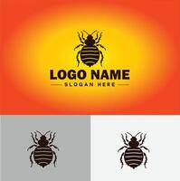 Bedbug logo vector art icon graphics for business brand icon bedbug logo template