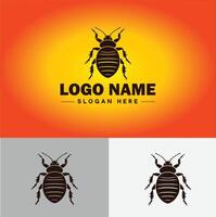 Bedbug logo vector art icon graphics for business brand icon bedbug logo template