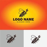 Weevil insect pest logo vector art icon graphics for business brand icon weevil logo template